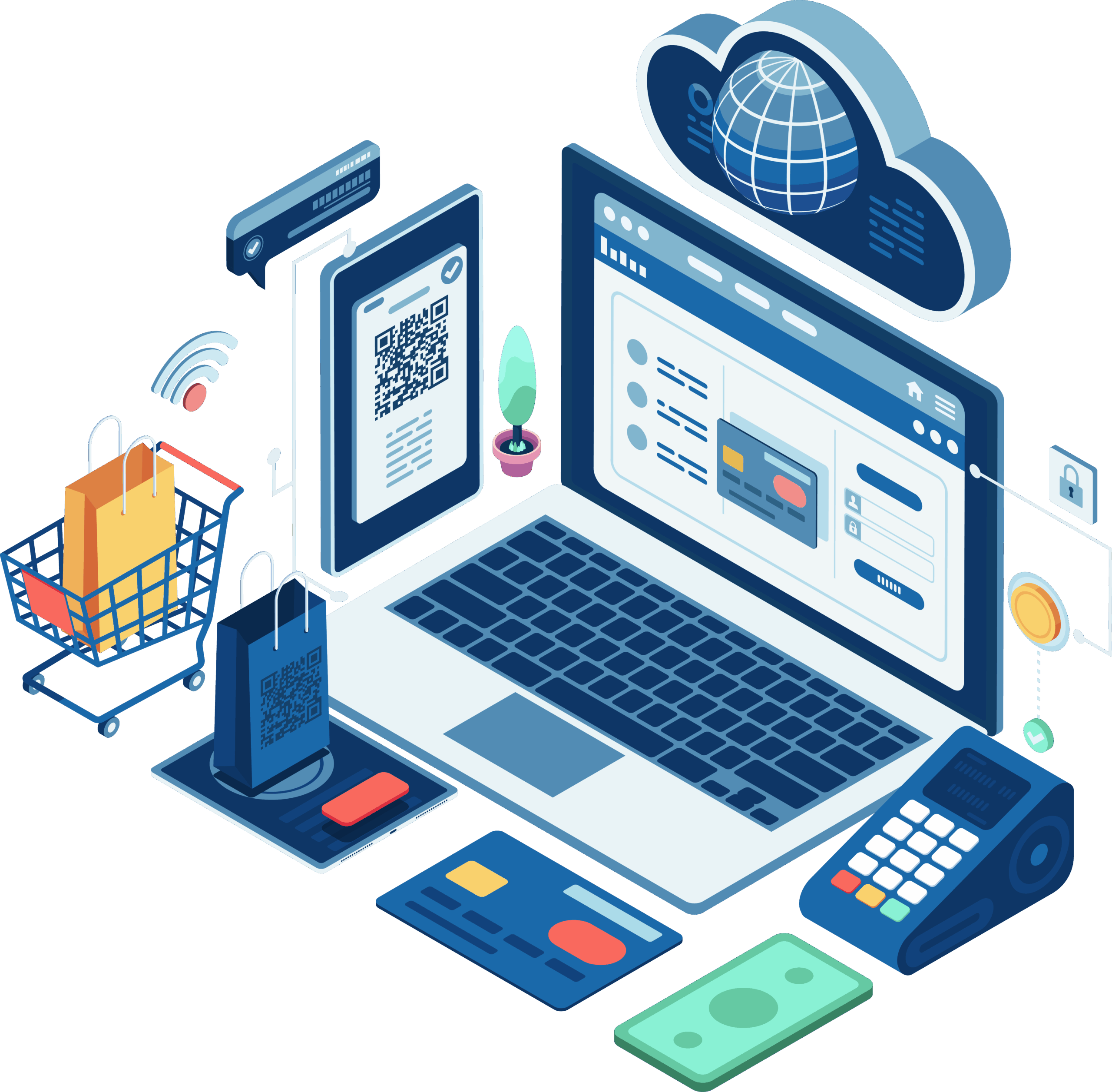 Isometric E-commerce Payment Gateway